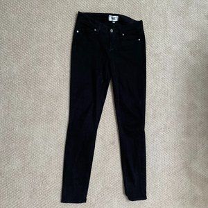 PAIGE Verdugo Ankel Velvet-like Black Jeans